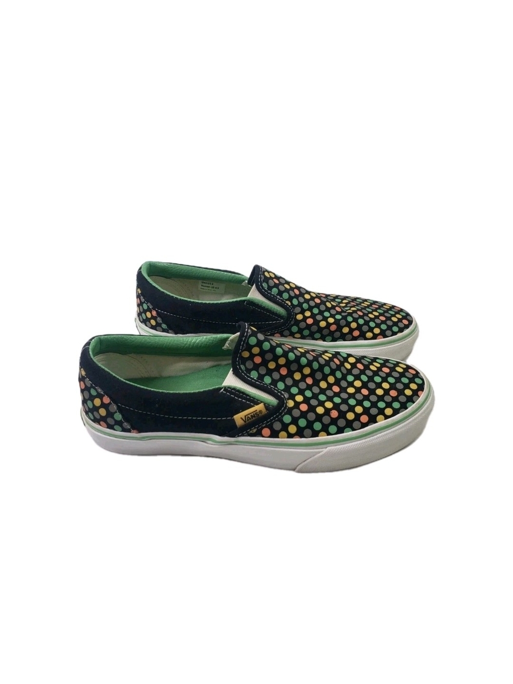 Vans Unisex Sneakers Polka Dot Black Mens 8 Womens 9.5